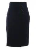 Gianfranco Ferré Pre-Owned 1990s cotton skirt - Blue