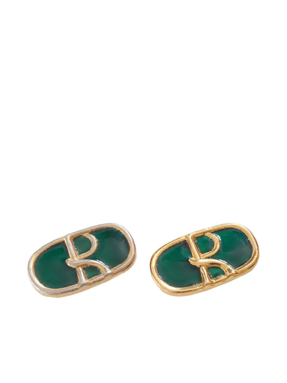Roberta Di Camerino Enameled Clip-on Earrings