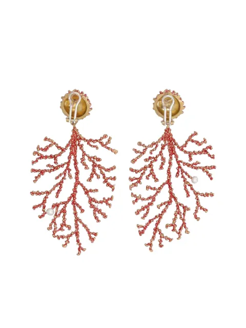 Vintage Daniela De Marchi coral earrings