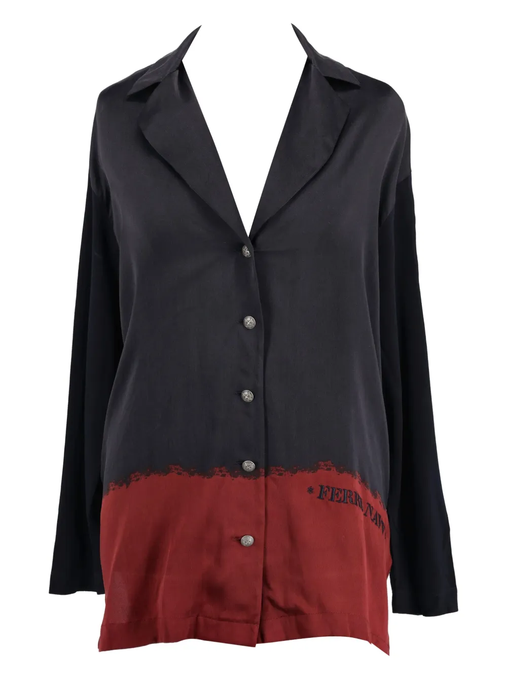 Pre-owned Gianfranco Ferre Silk Shirt In Blue