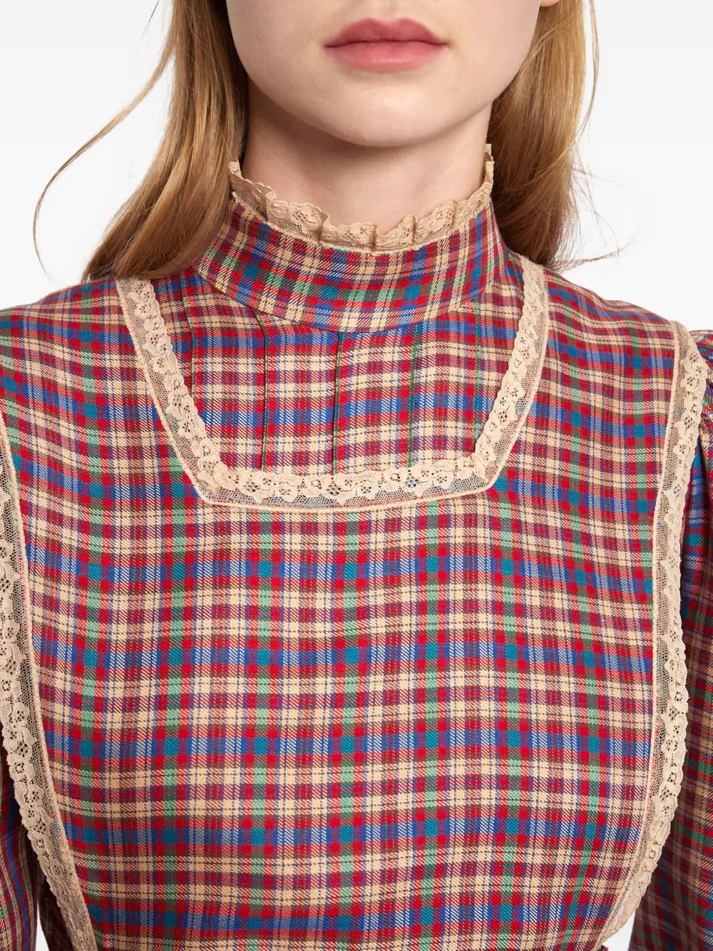 Pre-owned Fiorucci Vintage 1970s Check-pattern Dress