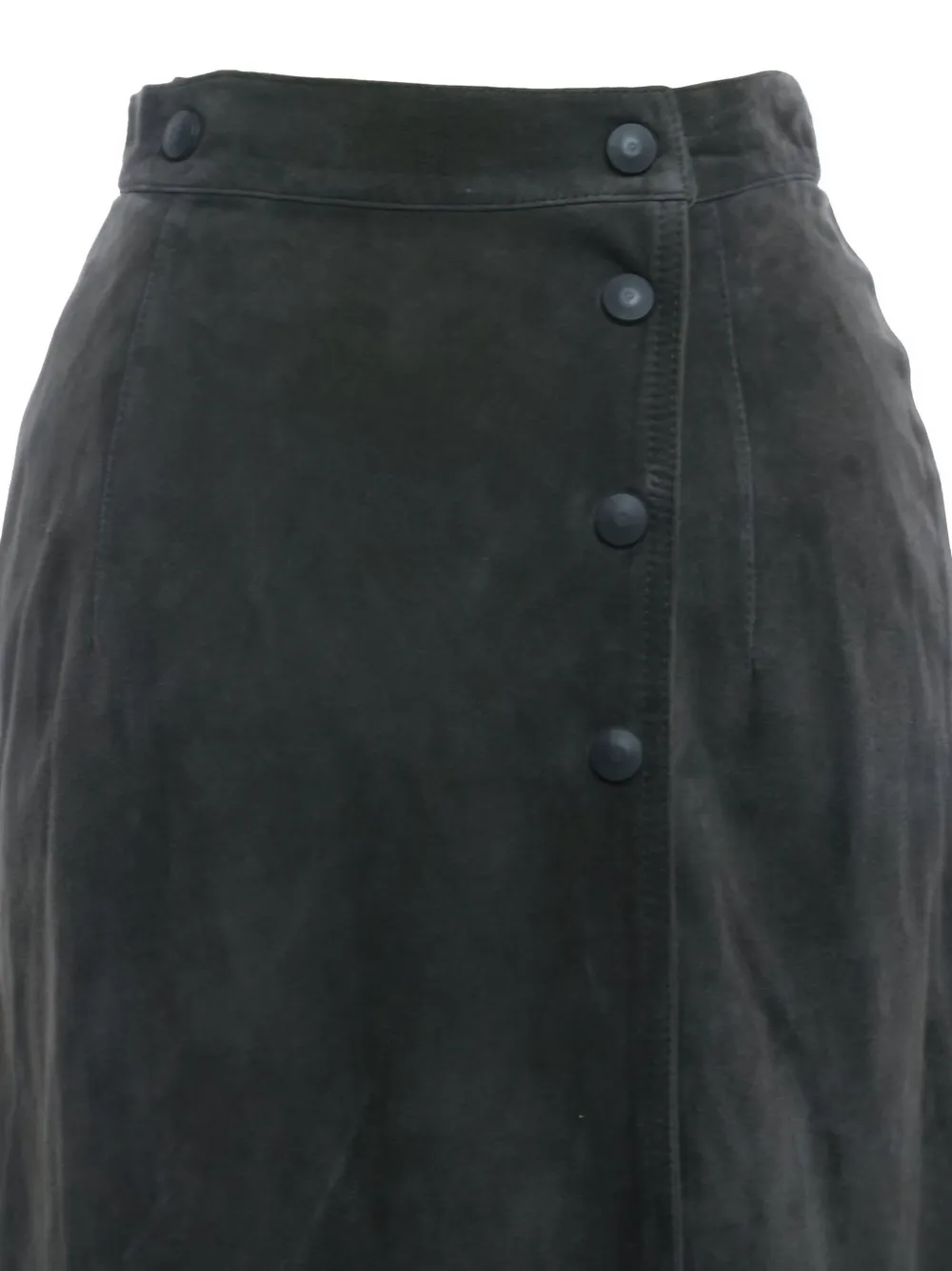 Pre-owned Gianfranco Ferre 1990s Suede Midi Skirt
