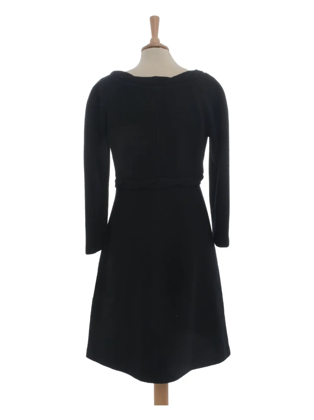 Aspesi Vintage wool midi dress - Zwart