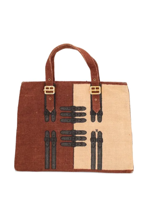 Roberta  di Camerino Pre-Owned tote con cinturón estampado