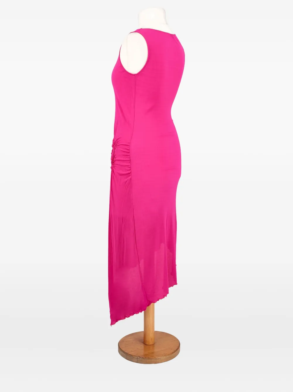 Pre-owned Emanuel Ungaro Asymmetric Maxi Dress In Pink