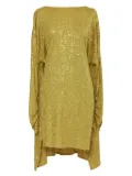 Angelo Tarlazzi Vintage 1980s sparkling draped mini dress - Green