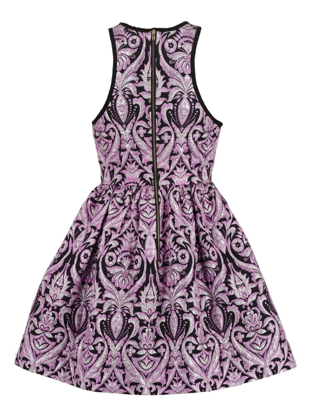 Manoush Pre-Owned patterned-jacquard lurex dress | Black | Image 1