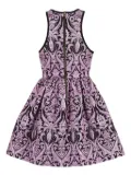 Manoush Pre-Owned patterned-jacquard lurex dress - Black
