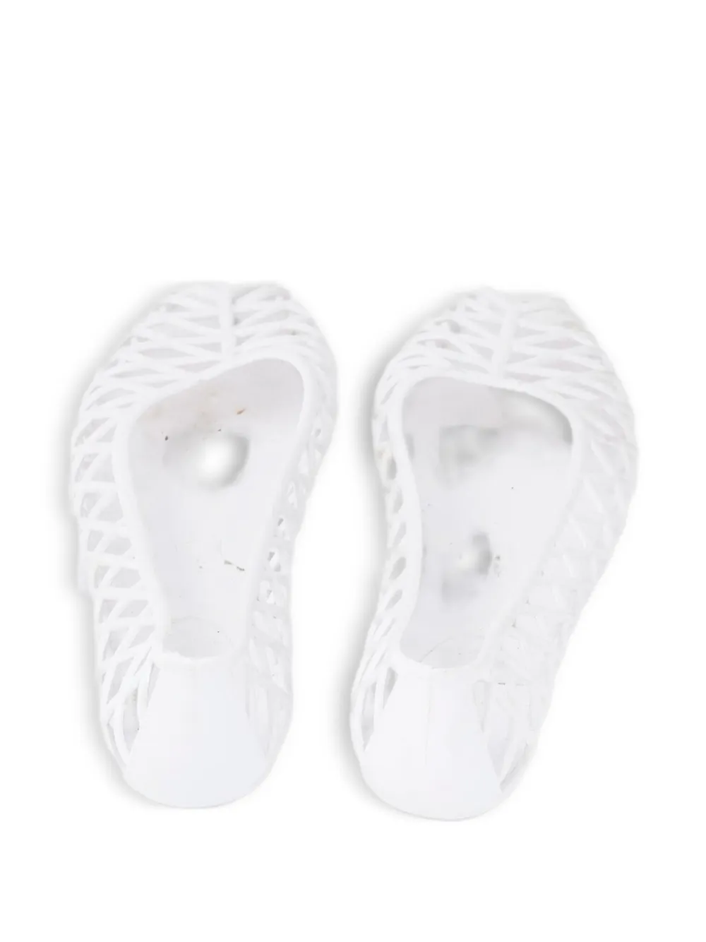 Pre-owned American Retro 2010 Peep-toe Ballet Flats