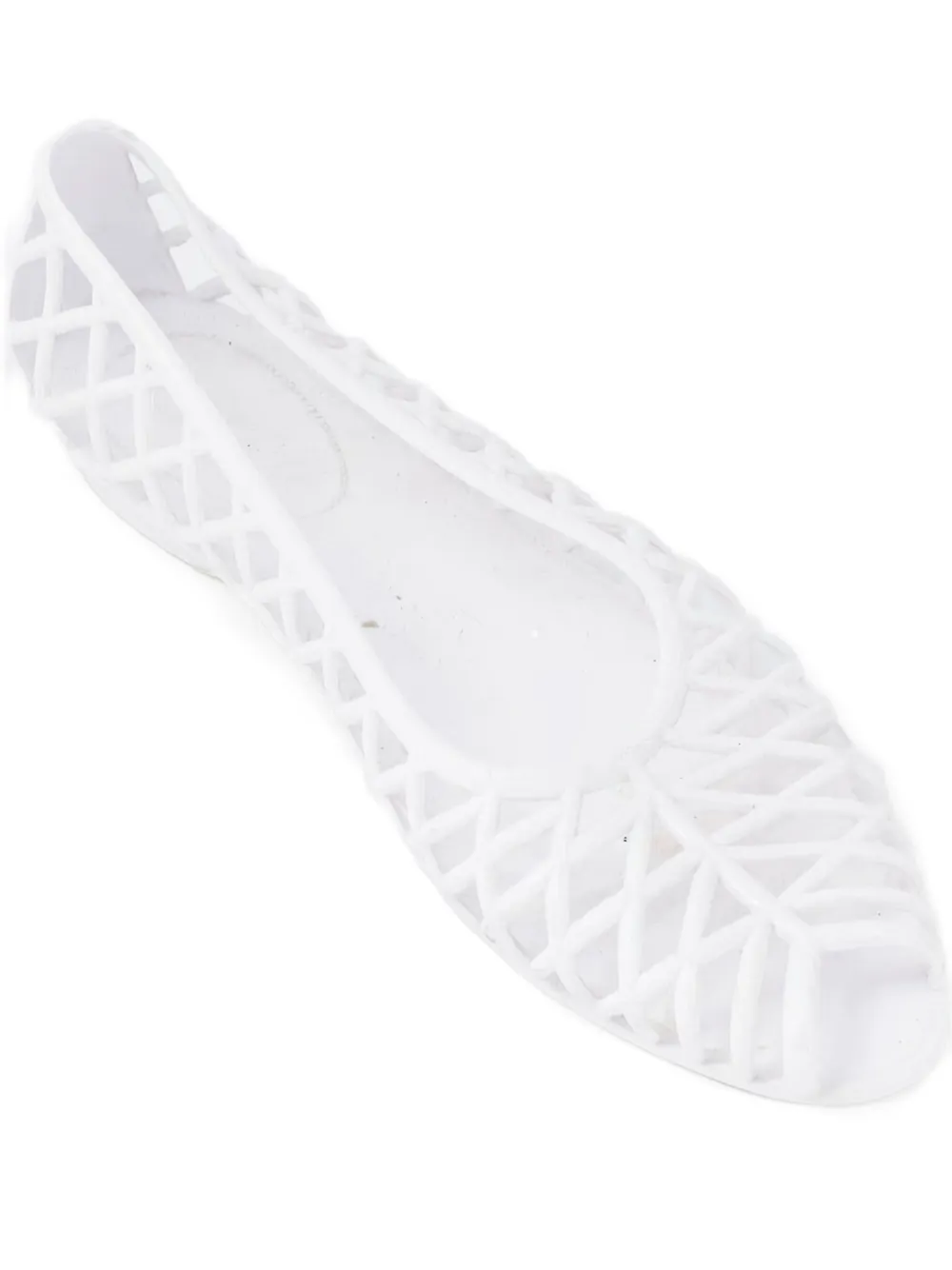 American Retro 2010 peep-toe ballet flats - ホワイト American Retro 2010 peep-toe ballet flats - ホワイト