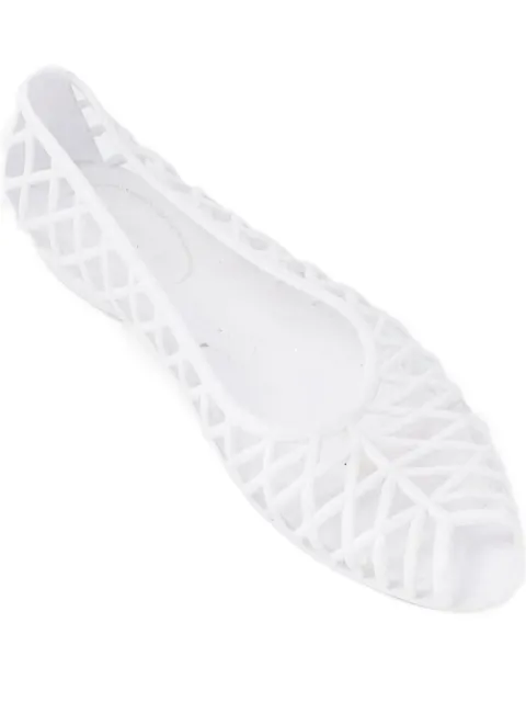 American Retro 2010 peep-toe ballet flats