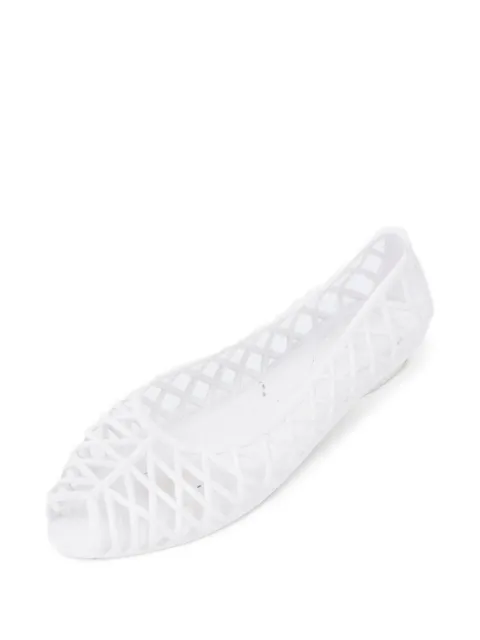 American Retro 2010 peep-toe ballet flats
