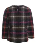 Stella Jean Vichy check-patterned jacket - Black