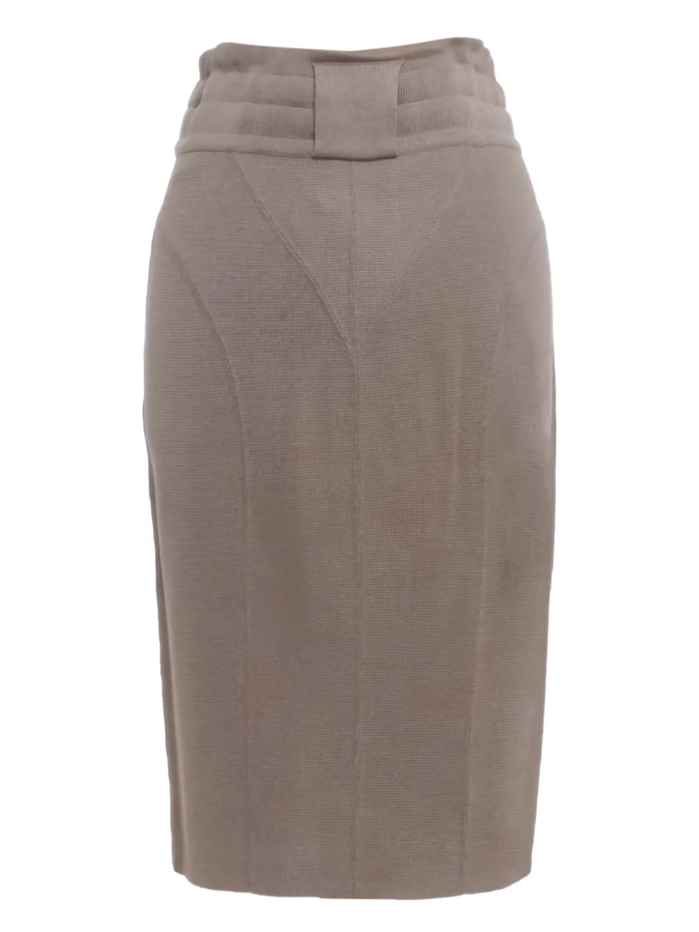 Alaïa Pre-Owned 1980s midi-rok - Beige