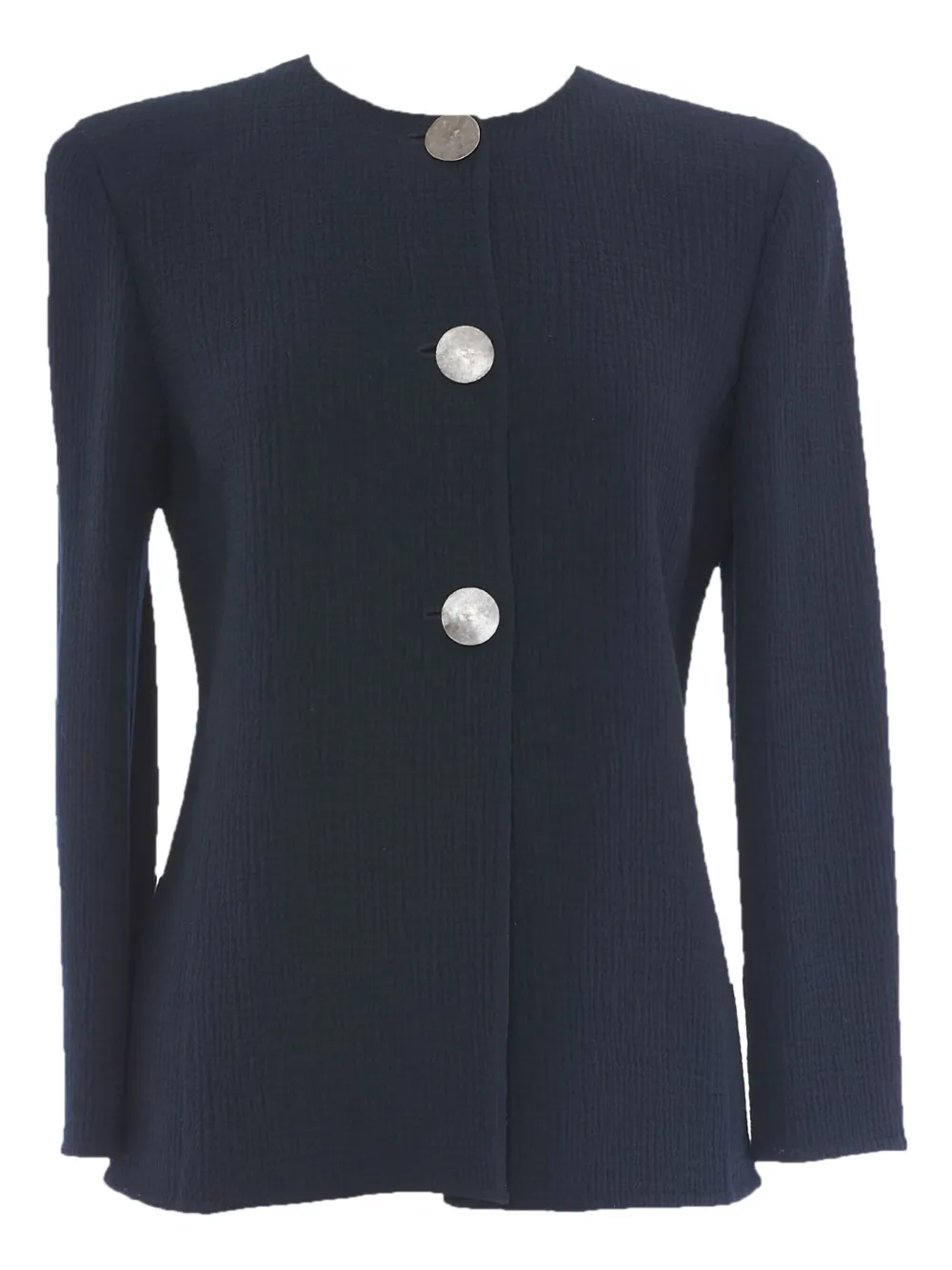 Mila Schon Vintage crew-neck buttoned suit | Blue | Image 1