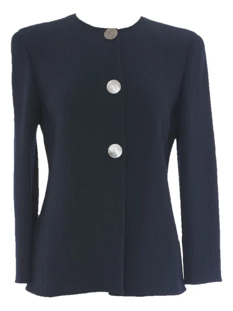 Mila Schon Vintage crew-neck buttoned suit