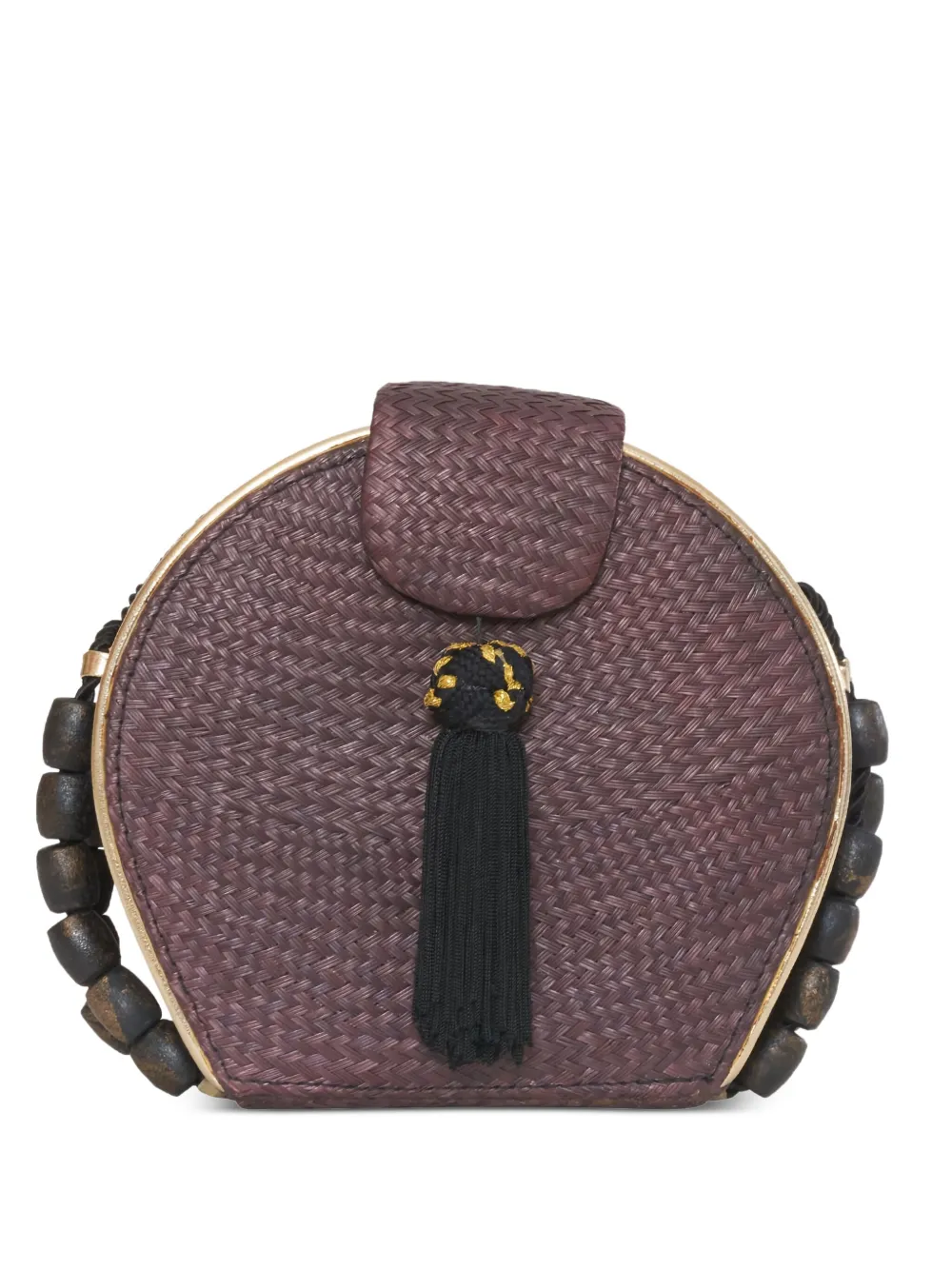 woven wicker shoulder bag