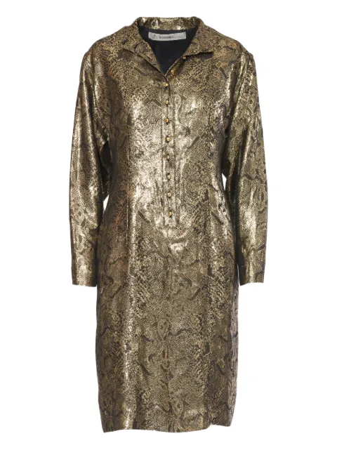 Js Scherrer Vintage snake-print midi dress