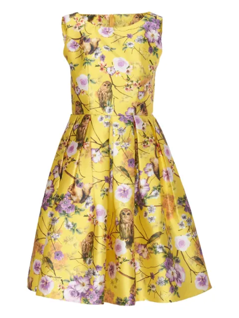 Vintage floral midi dress