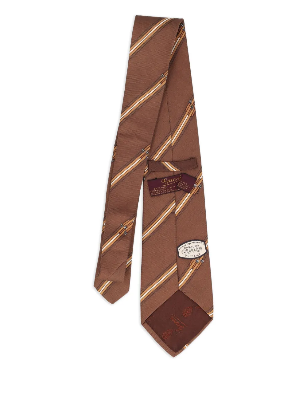 Gucci Pre-Owned diagonal-striped tie | Image 2