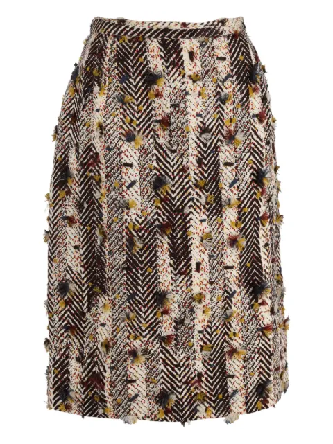 Gianfranco Ferré Pre-Owned appliqué-detailed midi skirt