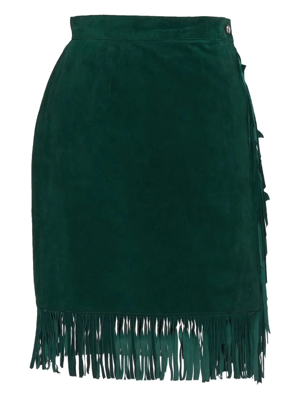 Pre-owned Vintage  Suede Midi Skirt