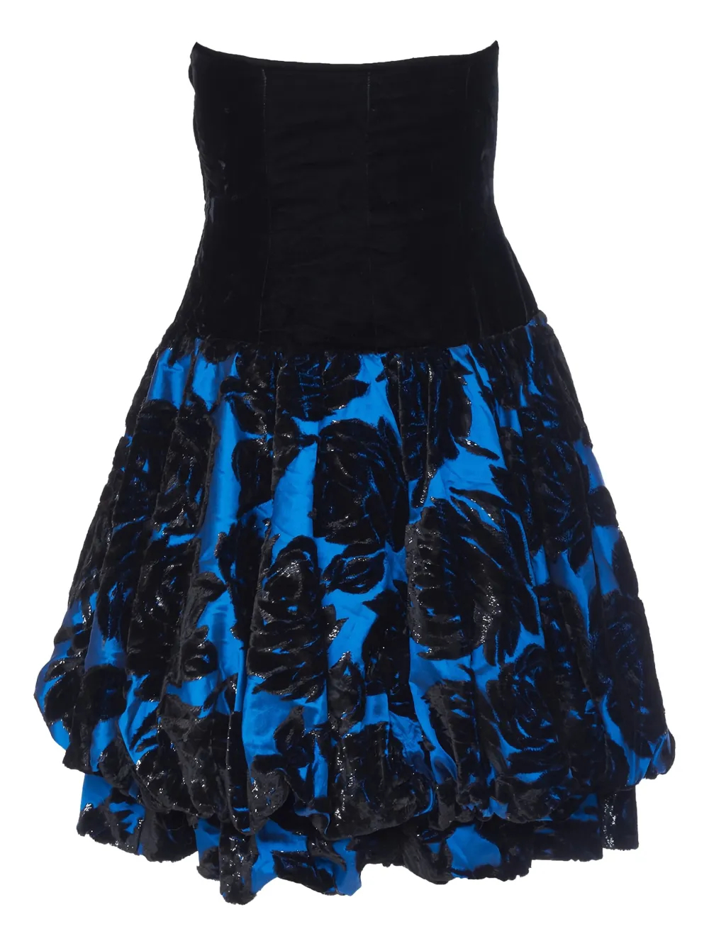 Mario Borsato Vintage Pre-owned jurk met bloemenprint - Zwart