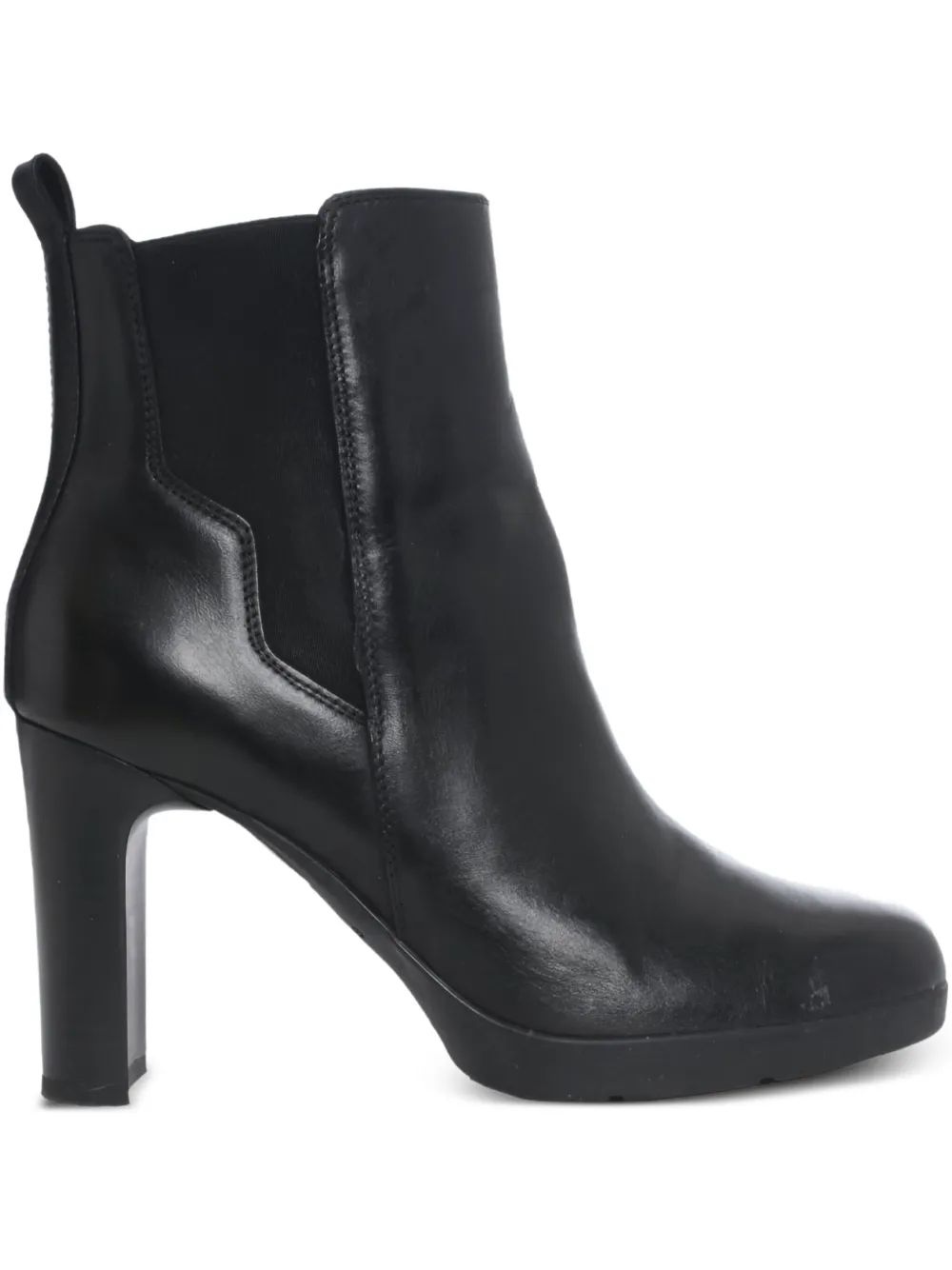 Geox botines de piel con tacón de 75mm | negro | Image 1