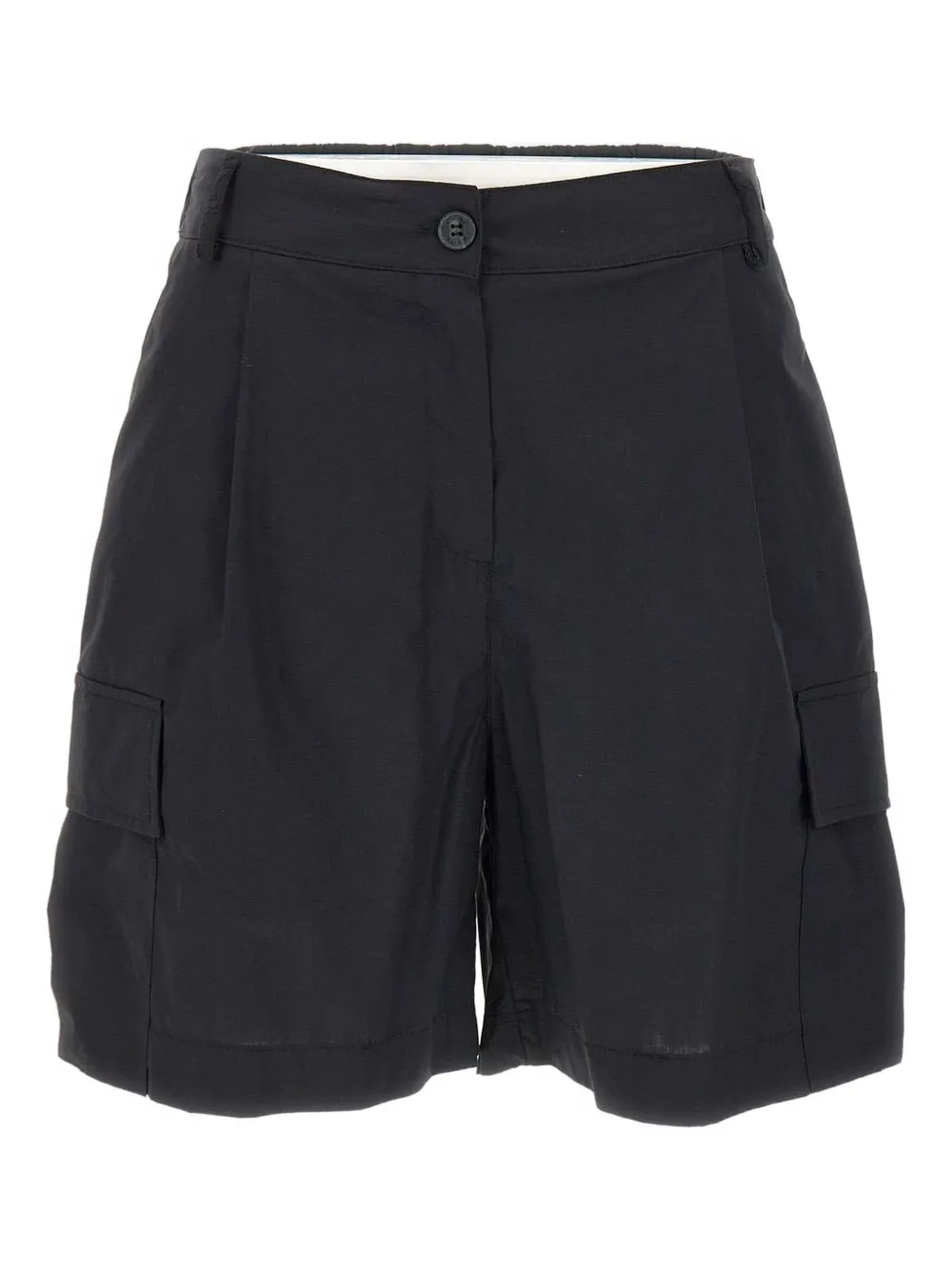 kaos poplin cotton shorts | Black | Image 1