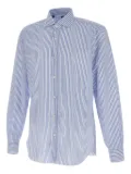 Barba striped button-up shirt - Blue