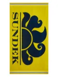 Sundek graphic-print beach towel - Yellow