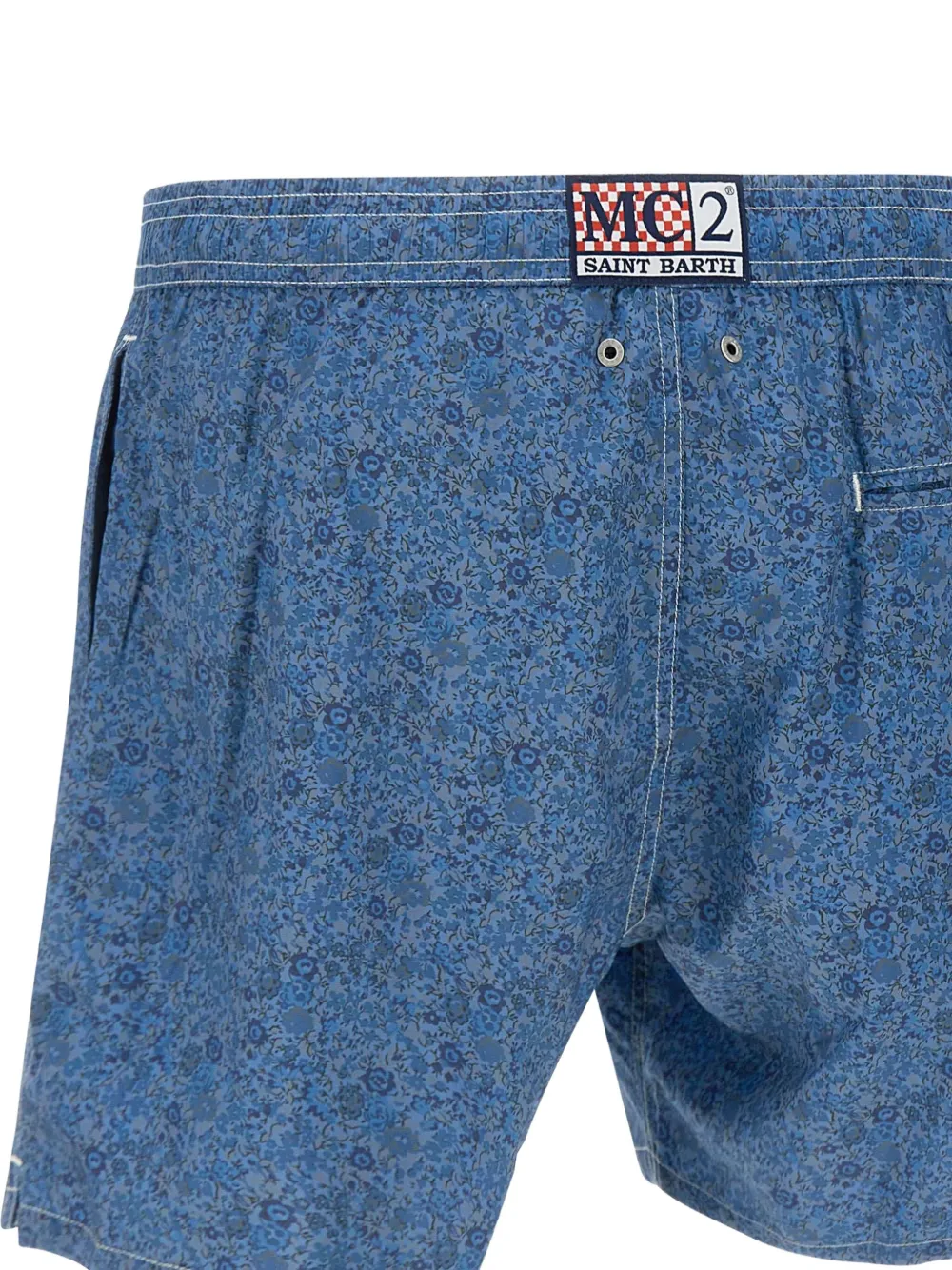 MC2 Saint Barth Lighting zwembroek met bloemenprint Blauw