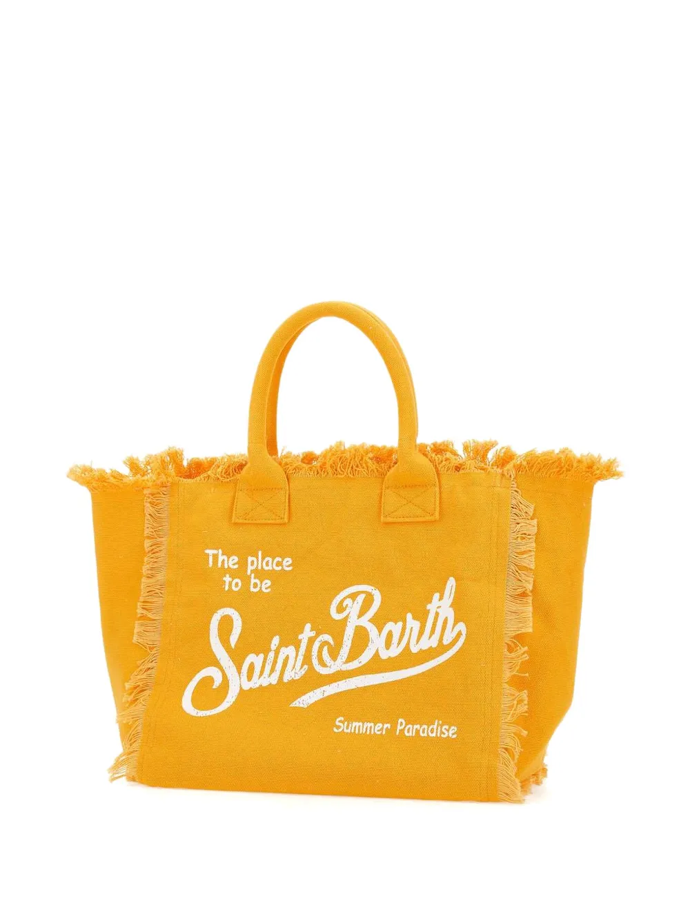 MC2 Saint Barth Vanity fringed logo tote bag - Oranje