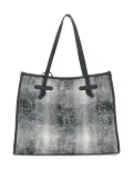 GIANNI CHIARINI Marcella knotted-detail tote bag - Black