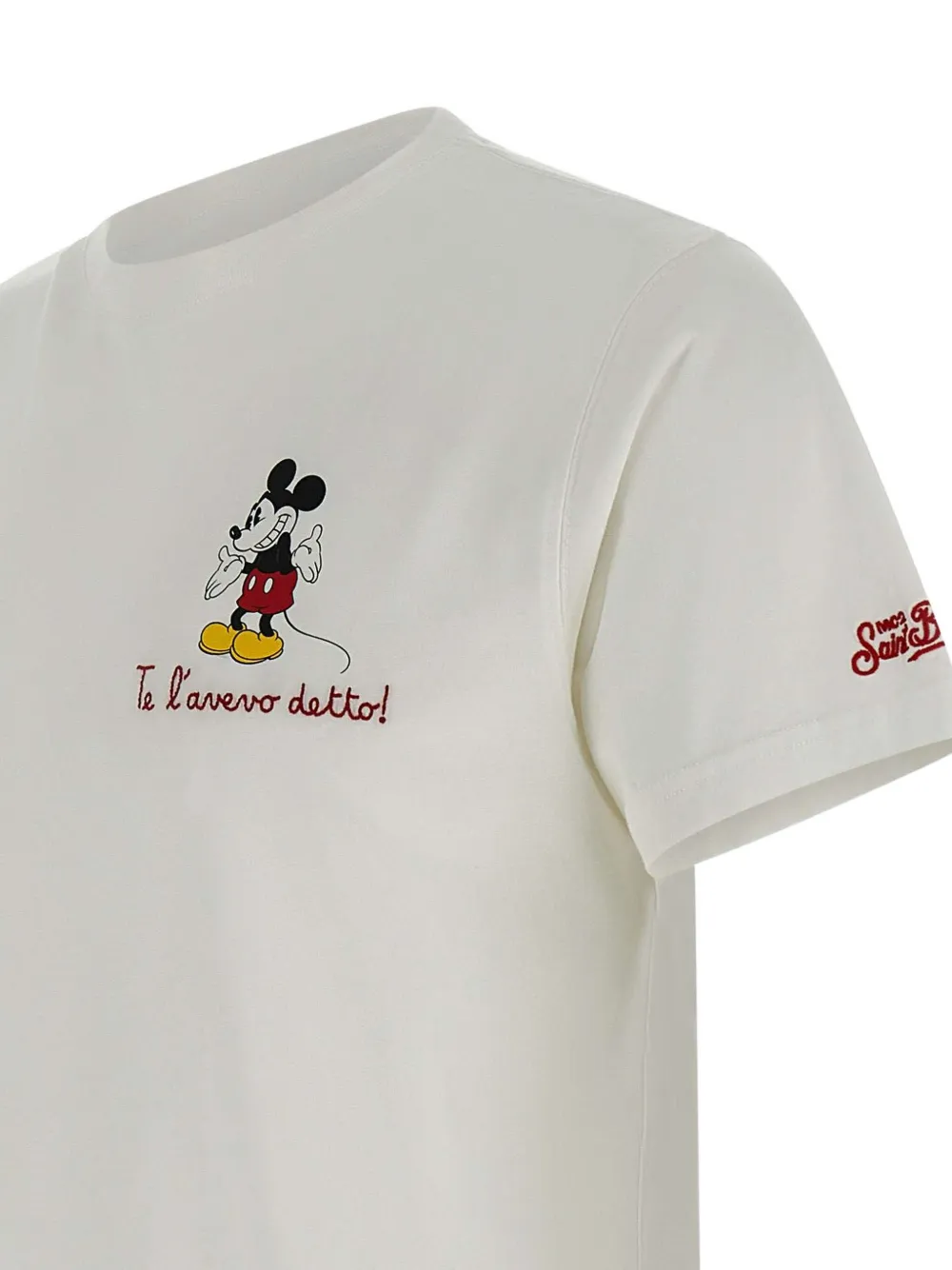 MC2 Saint Barth T-shirt met Mickey Mouse-print Wit