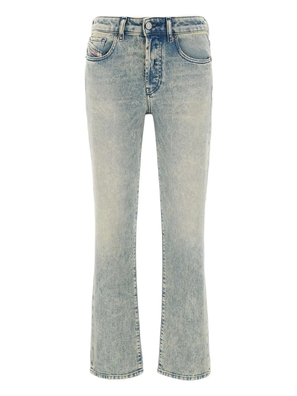 Shop Diesel Faded Straight-leg Jeans