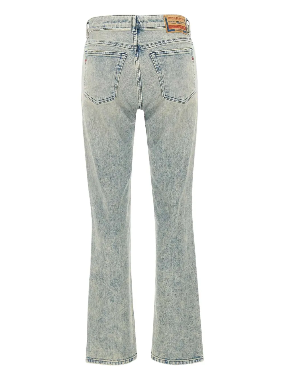 Diesel faded straight-leg jeans - Blauw