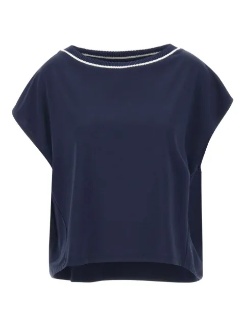 kaos contrasting-trim T-shirt