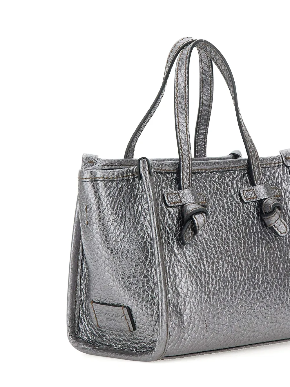 MARCELLA CLUB Leren shopper Grijs