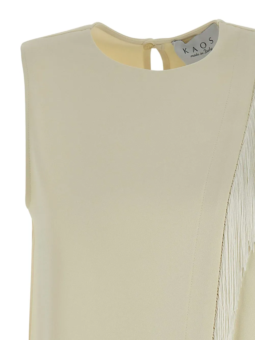 kaos Mouwloze top Beige