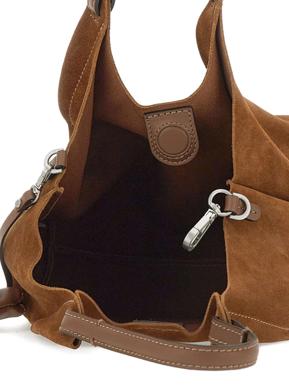 GIANNI CHIARINI Dua suède shopper Bruin