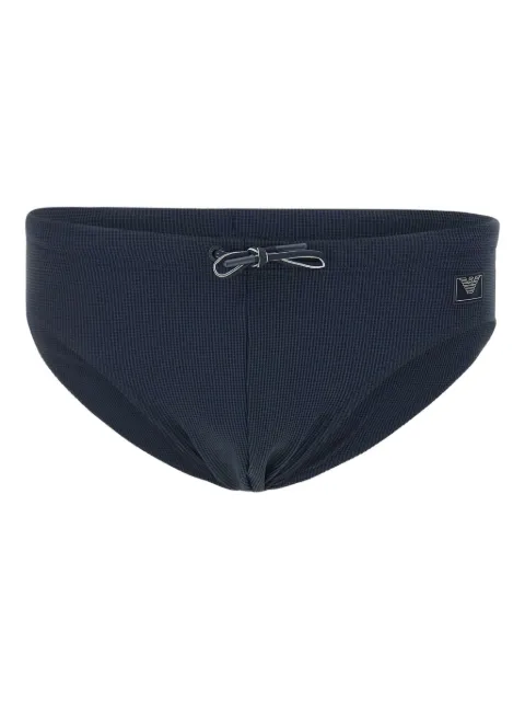 Emporio Armani fine-ribbed swim briefs