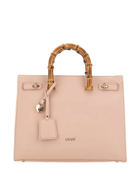 LIU JO bamboo-handle structured bag
