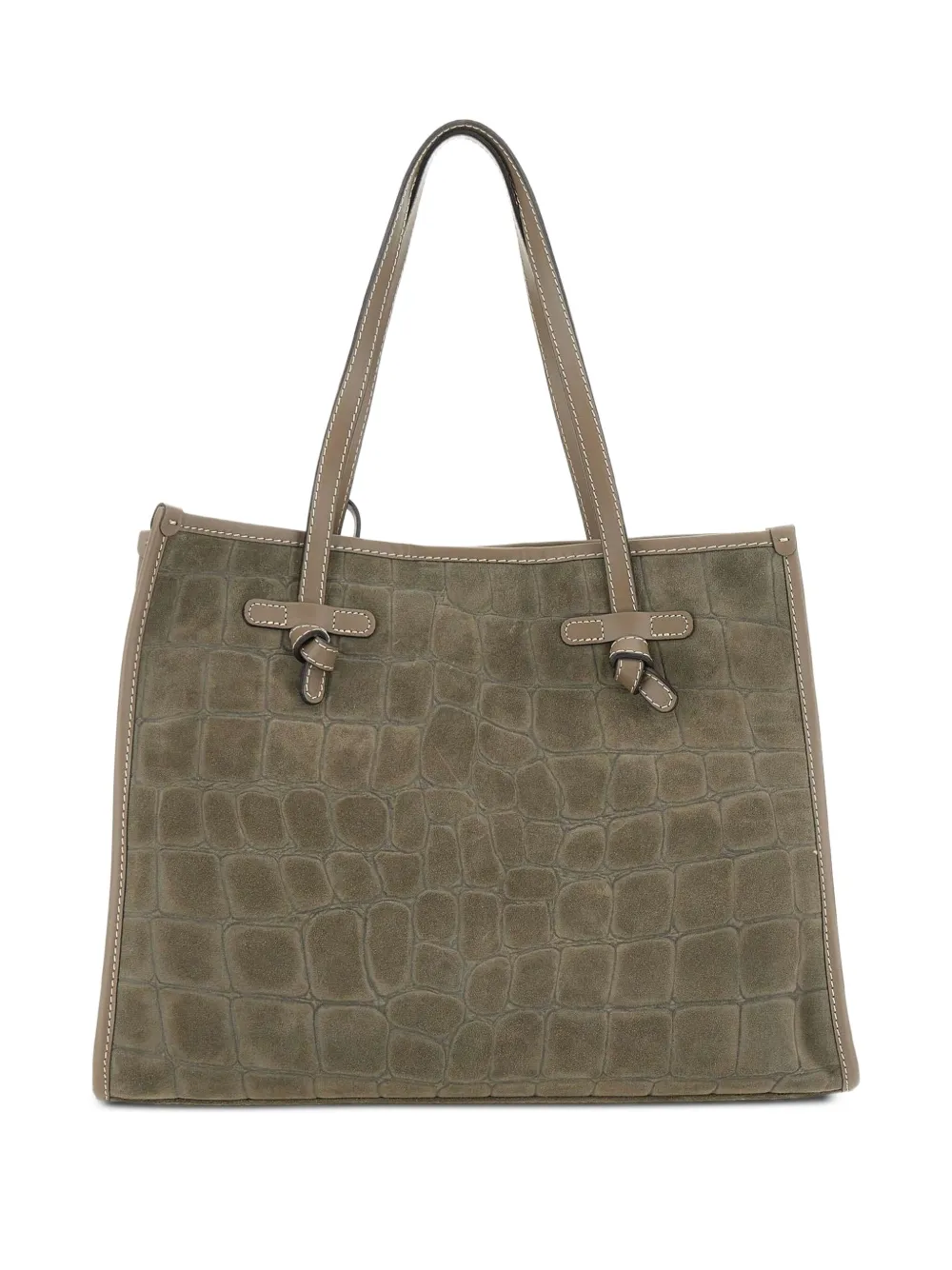 MARCELLA CLUB Shopper met krokodillenleer-reliëf Groen