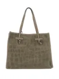 MARCELLA CLUB crocodile-embossed tote bag - Green