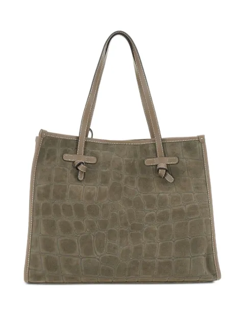 MARCELLA CLUB crocodile-embossed tote bag
