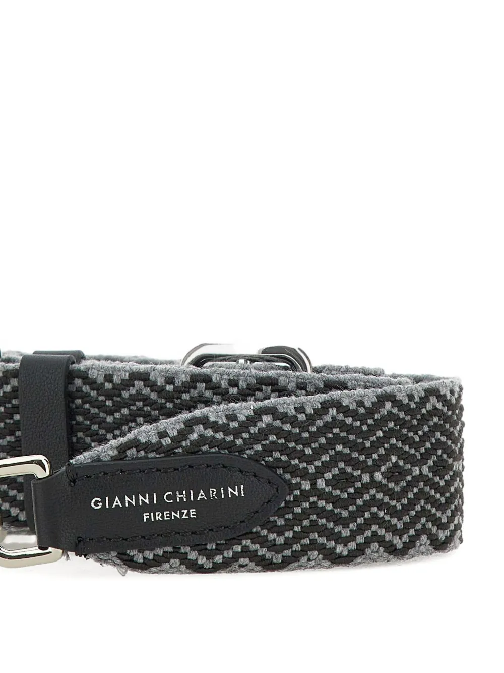 GIANNI CHIARINI Leren schouderband Zwart