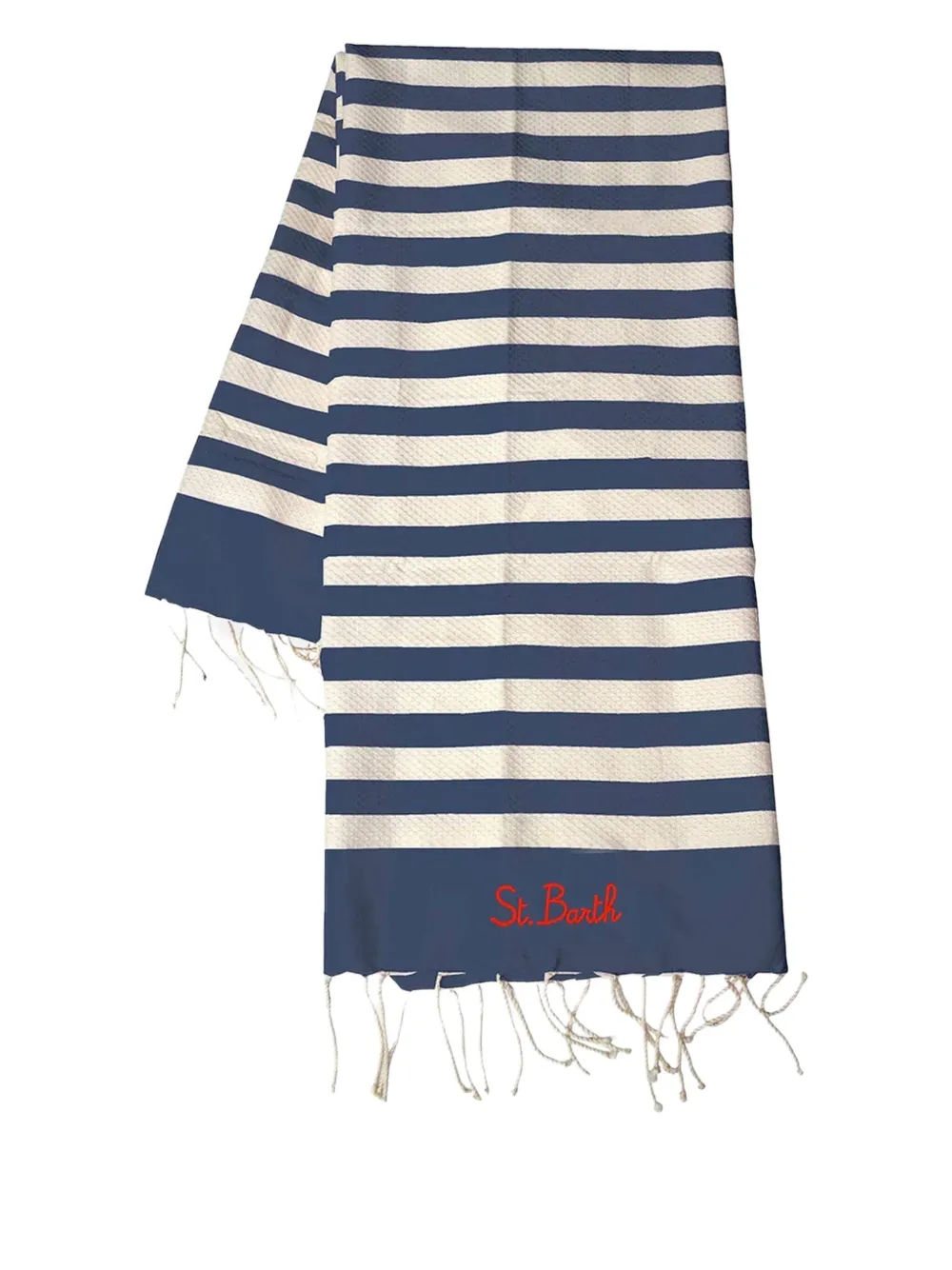 MC2 Saint Barth striped fringed towel | Beach Accessories | Image 2