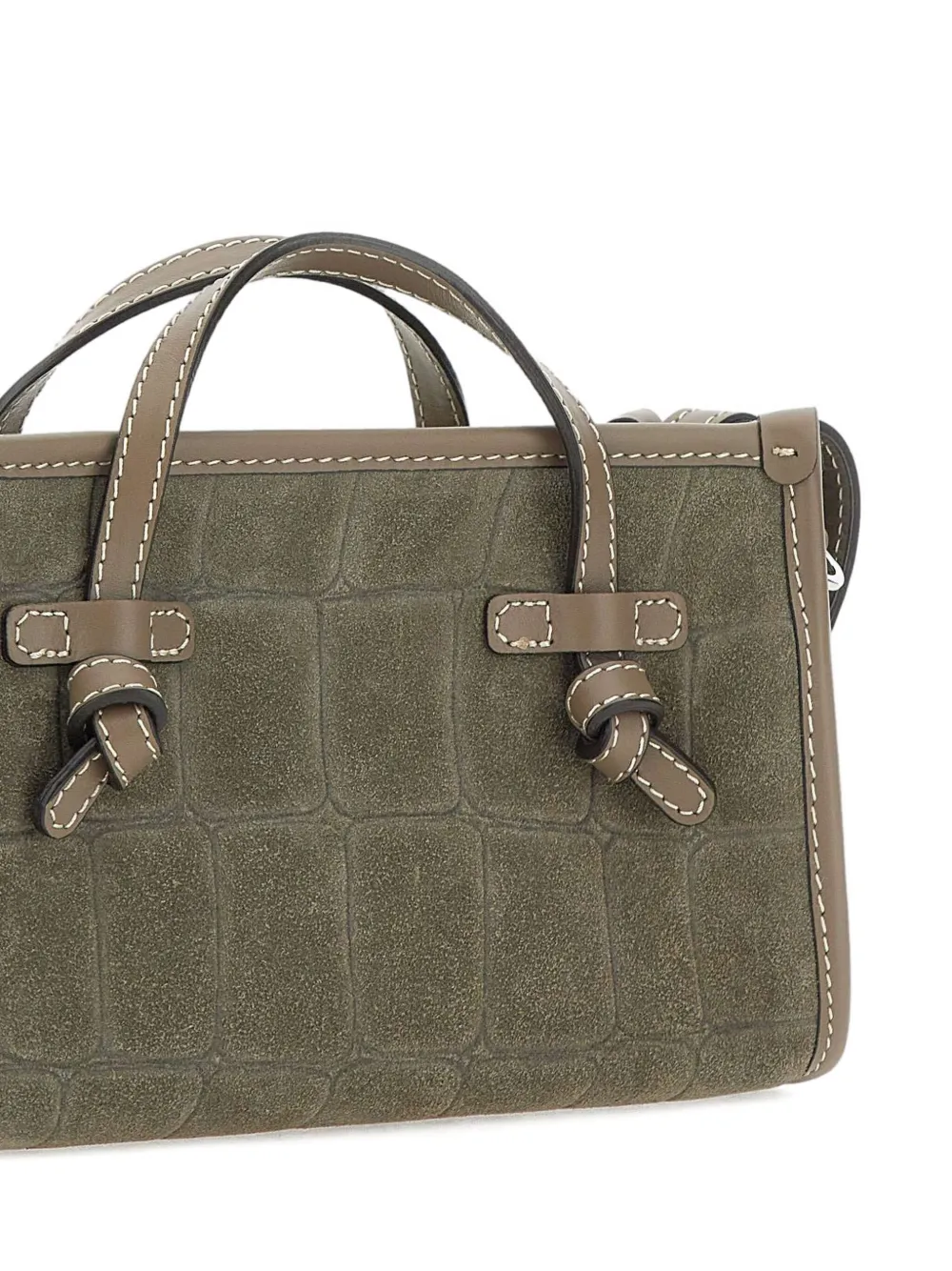 GIANNI CHIARINI Marcella Joy crocodile-effect knotted tote bag Groen