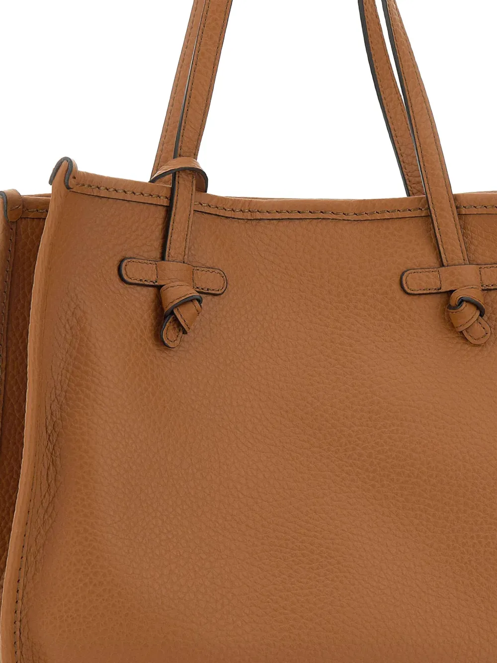 GIANNI CHIARINI Marcella leren shopper met geknoopte detail Bruin